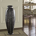 Antique Silver Floor Urn Vase (Indonesia)