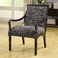 Turned Leg Font Noir Arm Chair