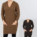 JFW Junior's Deep V-Neck Sweater Dress