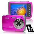 SVP WP5300 Waterproof Pink 12 MP Digital Video Camera with 2GB Card