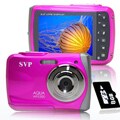 SVP WP5300 Waterproof Pink 12 MP Digital Video Camera with 8GB Card