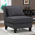 Steel Grey Slipper Chair