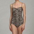 Kenneth Cole Women's 1-piece Python Print Swimsuit