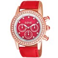 August Steiner Women's Multifunction Dazzling Strap Watch