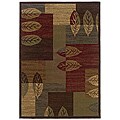 Brown Geometric Rug (3'2 x 5'5)