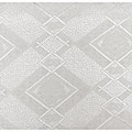 White Argyle 57x119-inch Linen Tablecloth