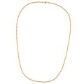 Caribe Gold 14k over Sterling Silver Diamond-cut 24-inch Rope Chain (2.5 mm)