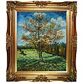 Van Gogh Paintings Pink Peach Tree in Blossom w/ Victorian Gold Frame Hand Painted Canvas Art