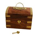 Wooden Floral Treasure Chest (India)