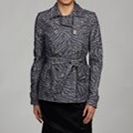 Nine West Women's Double-breasted Short Trench Coat