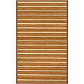 Hand-woven Veneer Honey Bamboo Rug (3'3 x 5'3)