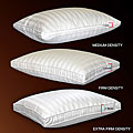 Three-density 500 Thread Count Damask Stripe Outer Down Pillow