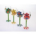 Certified International Modern Garden 18-oz Wine Glasses (Pack of 4)