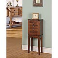 Primola Brown 4-Drawer Jewelry Armoire