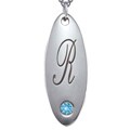 Guidelines and more on Stone Engraving Tools Sterling Silver December Birthstone Initial Necklace
