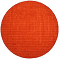 Hand-tufted Pulse Orange Wool Rug (8' Round)