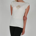 Yogacara Women's Ivory Boatneck Top