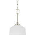 Titan Energy Star 1-light Satin Nickel Mini Pendant Light