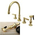 Governor Widespread Polished Brass Kitchen Faucet
