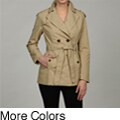 DKNY Women's Belted Rain Trench Coat