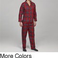 Leisureland Men's Plaid Flannel Pajamas