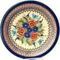 Ceramic Stoneware Floral 10.75-inch Dinner Plate (Poland)