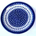 Ceramic Stoneware Blue and White 10.75-inch Dinner Plate (Poland)