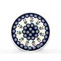 Ceramic Stoneware Blue and White 10.75-inch Dinner Plate (Poland)