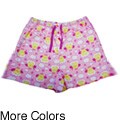 Leisureland Women's Angel Duck Flannel Boxer Shorts