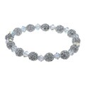 Crystale Created Stone Beaded Stretch Bracelet