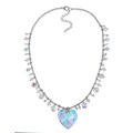Crystale Created Stone Heart Necklace