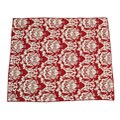 Red Damask Throw Quilt