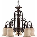 Madamoiselle Tortoise Shell 5-light Chandelier