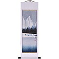 'Cranes and Winter Lake' Wall Art Scroll Painting (China)