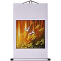 Accommodating tips on china Willow 'Cranes and Golden Willows' Wall Art Scroll Painting (China)