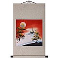'Fishing Boat' Wall Art Scroll Painting (China)