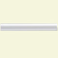 SomerTile 1x8-in White Rope Pencil Ceramic Trim Tile (Pack of 12)