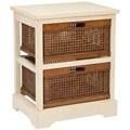 York 2-Drawer White Storage Cabinet