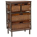 Walsham 4-drawer Dark Walnut Storage Shelf