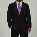 Kenneth Cole Reaction Mens Navy Stripe 2-button Suit