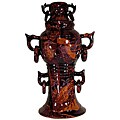 Complementing Guideposts on Vintage china Vintage 6-ring 17-inch Chinese Red Lacquer Cinnabar Vase