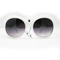 Women's 2905 White Round Sunglasses
