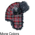 Directory of helpful reviews on china Angelique Cotton and Faux Fur Plaid Aviator Cap (China)