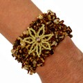 Glass and Crystal Juliza Desert Canyon Bracelet (Guatemala)