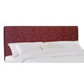 Lindsey Queen-size Upholstered Burgundy Damask Headboard