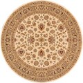 Hand-tufted Primeval Ivory Oriental Rug (7'7 Round)