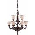 Sultan 9-light Bronze Oro Chandelier