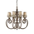 Mardis Gras 8-light Antique Pewter Chandelier