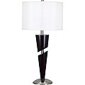 Vernon 31-inch Chocolate and Brushed Steel Table Lamp