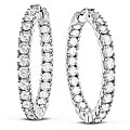 14k White Gold 6ct TDW Diamond Earrings (G-H, SI1-SI2)